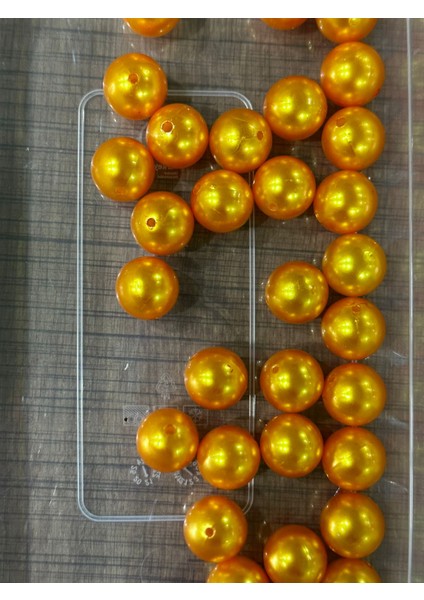 2 cm 10 Adet Delikli Takı Boncuğu Kolye Giyim Aksesuarı