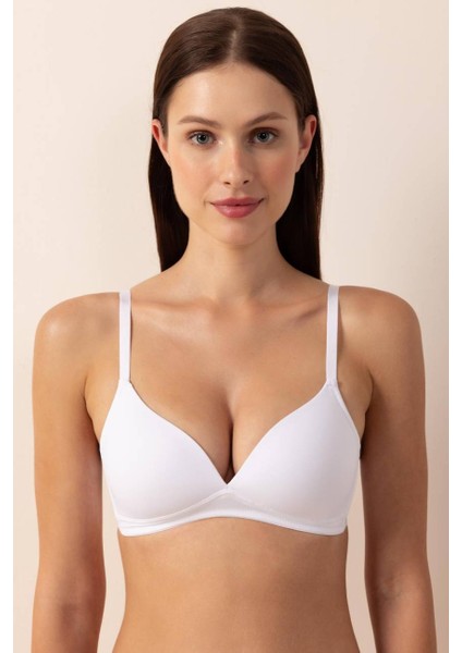 3654 Beyaz Balensiz Sütyen