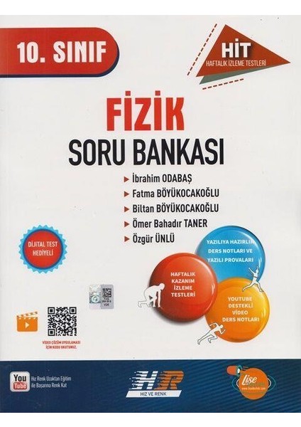 Hız ve Renk Yayınları 10. Sınıf Fizik Hit Soru Bankası