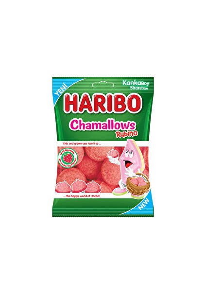 Chamallows Rubino Çilek Aromalı Marshmallow 70 gr ( 5 Adet )