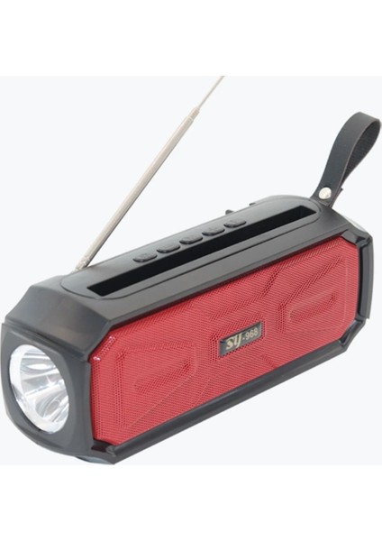 Güneş Enerjisi Kablosuz Bluetooth Hoparlör Sy - 968