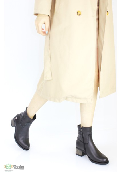 Kadın Deri Kalın Topuklu Klasik Bot M24/Kb5075 fırsatları