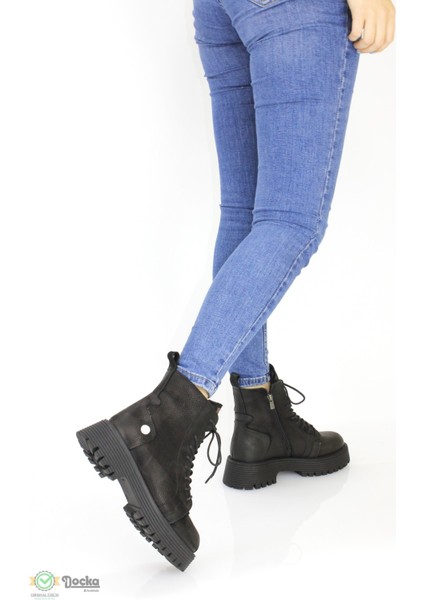 Kadın Spor Tarz Deri Kalın Taban Bot M24/Kb5045 indirimleri