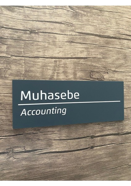 Soft Seri Pleksi Muhasebe Kapı Isimliği