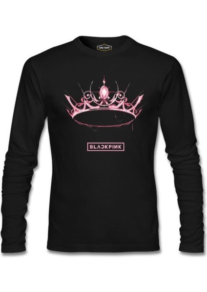 Black Pink - Crown Siyah Erkek Sweatshirt