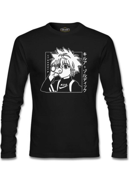 Hunter x Hunter - Killua Zoldyck Siyah Erkek Sweatshirt