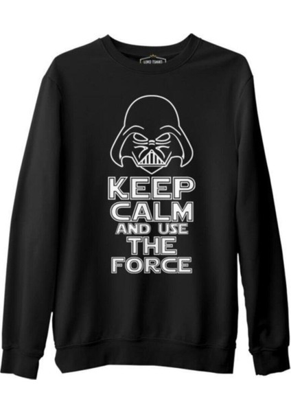 Star Wars - Use The Force Siyah Erkek Kalın Sweatshirt