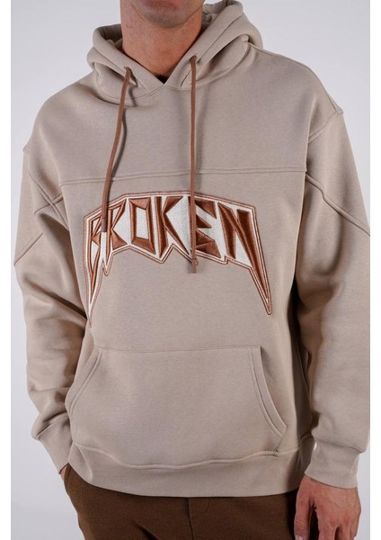Dark Mi Broken Oversize Kapşonlu Sweatshirt
