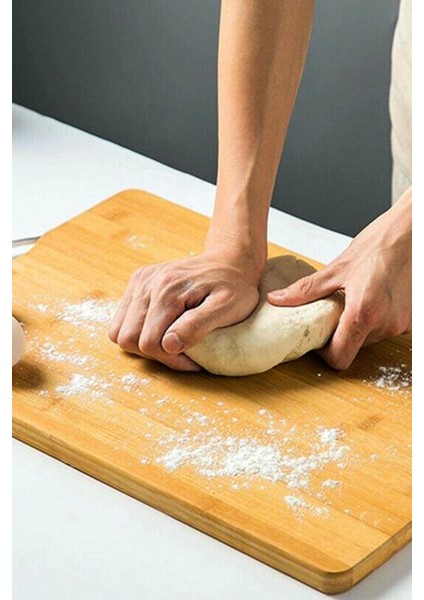 Bambu Kesme Tahtası Lüx Büyük Boy Çelik Saplı Peynir Servis Sunum Tepsi Et Sebze Doğrama Tahtası fiyatları