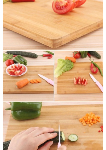 Bambu Kesme Tahtası Lüx Büyük Boy Çelik Saplı Peynir Servis Sunum Tepsi Et Sebze Doğrama Tahtası modelleri