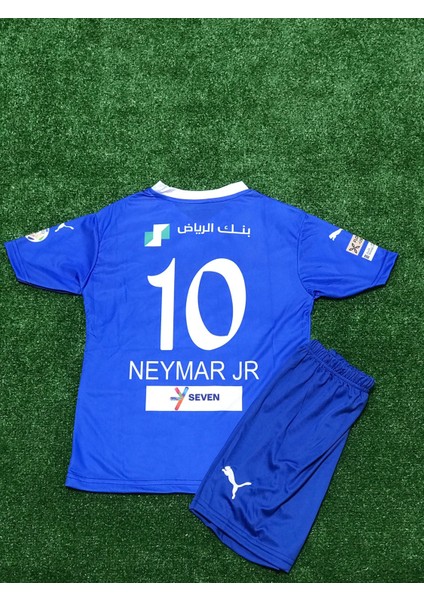 Al Hilal 2023/24 Yeni Sezon Neymar Jr Çocuk Forması+Şort+Çorap 3'lü Set