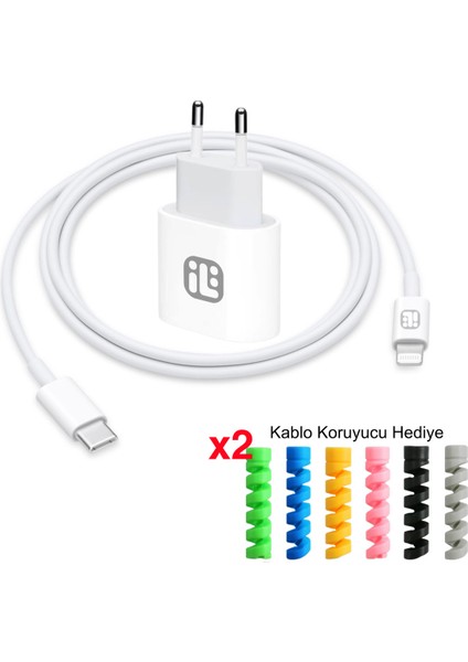 2 Yıl Garantili Iphone Tüm Serilerle Uyumlu 20w Hızlı Şarj Aleti Adaptör Ve 1M Şarj Kablosu Kablo 6 7 8 X 11 12 13 14 15