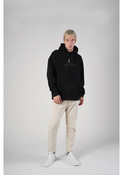Siyah Exceed You Oversize Kapşonlu Sweatshirt modelleri