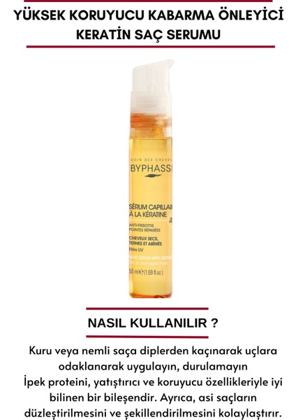 Keratin Serum Yüksek Koruyucu Kabarma Önleyici 50 ml