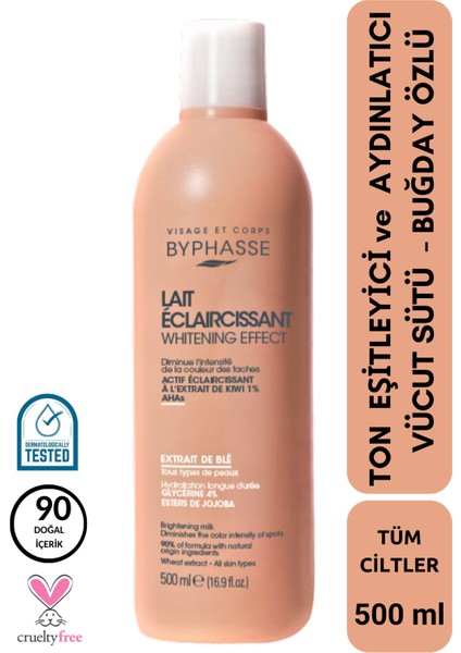 Ton Eşitleyici ve Aydınlatıcı Vücut Sütü - Buğday Özlü 500ML