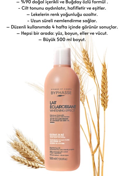 Ton Eşitleyici ve Aydınlatıcı Vücut Sütü - Buğday Özlü 500ML fiyatları