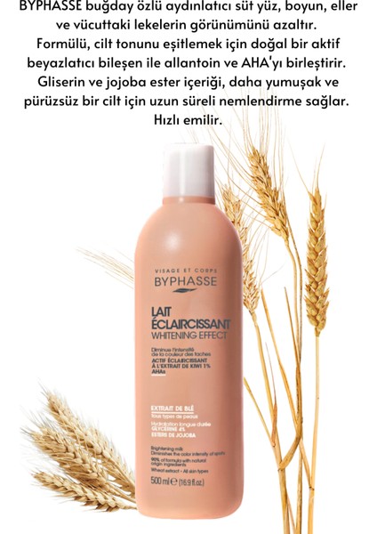 Ton Eşitleyici ve Aydınlatıcı Vücut Sütü - Buğday Özlü 500ML modelleri