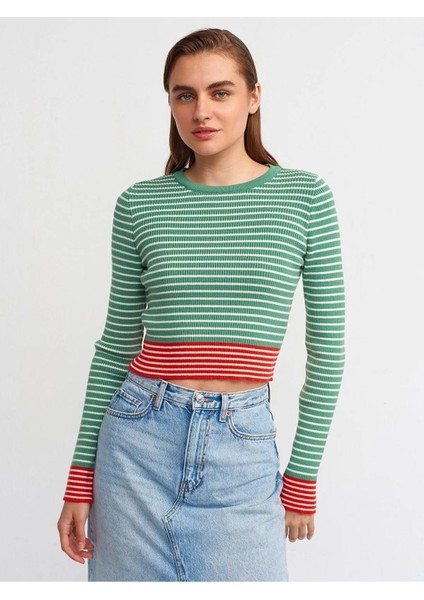 Bisiklet Yaka Çizgili Kazak fırsatları