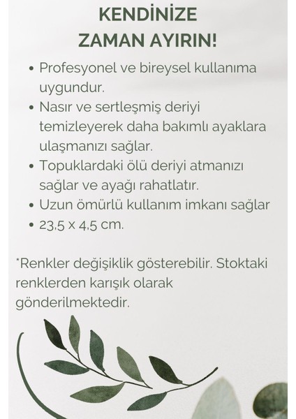 Ahşap Saplı Topuk Törpüsü x 2 Adet