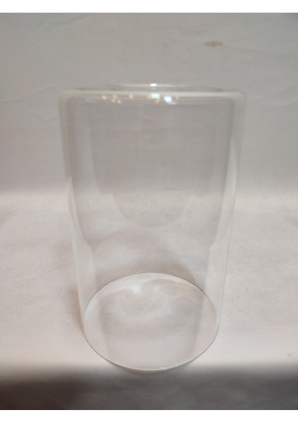 . Avize Camı, Silindir, Tam Şeffaf ,Düz Renkte.( E27) Çapı 10 cm h:15 cm.Normal ampule göre.