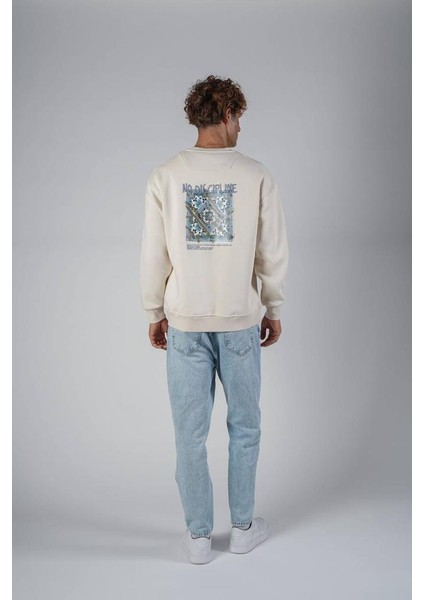 Bej Sırt Kilim Desenli Oversize Sweatshirt fırsatları