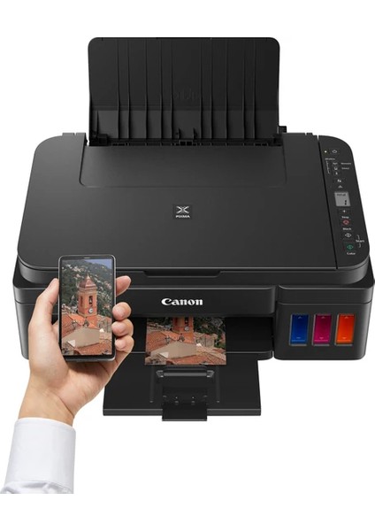 G3416 Wi-Fi + Tarayıcı + Fotokopi Renkli Çok Fonksiyonlu Tanklı Mürekkep Püskürtmeli Yazıcı +A4 Kağıt