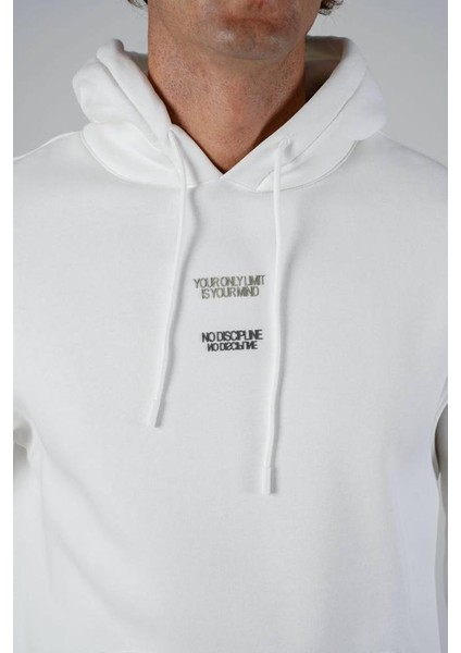 Unisex Beyaz Your Only Oversize Kapşonlu Sweatshirt fırsatları