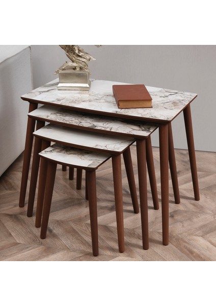 4'lü Rüya Mdf Zigon Sehpa