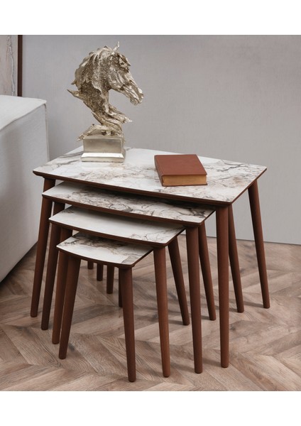 4'lü Rüya Mdf Zigon Sehpa