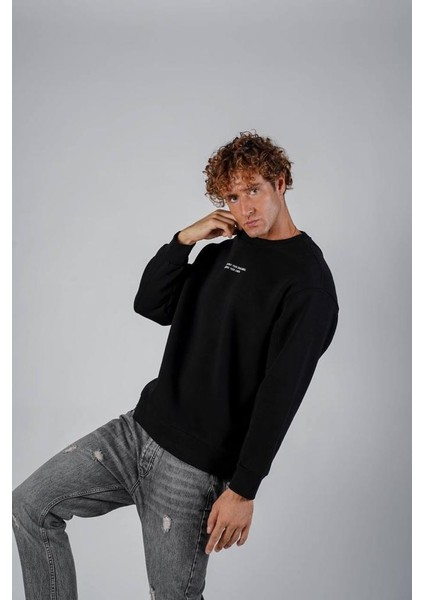 Unisex Siyah Remember Oversize Sweatshirt fiyatları