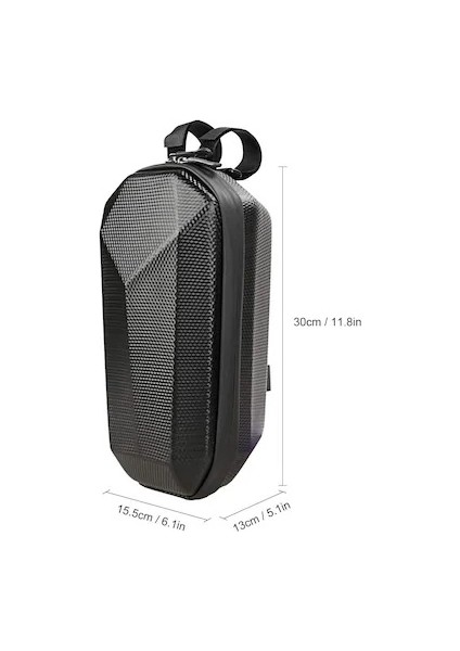4 Litre Elektrikli Scooter Çantası Siyah