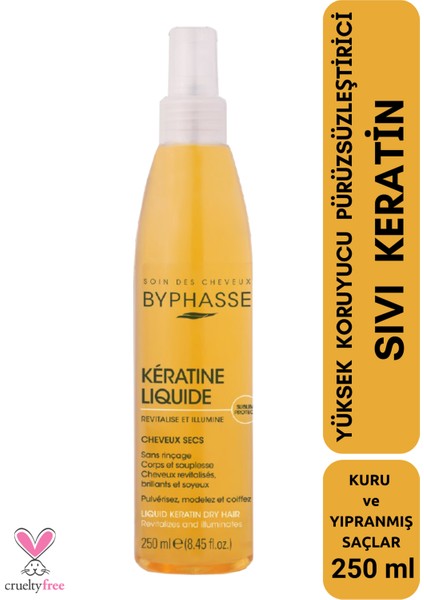 Kuru Saçlara Özel Sıvı Keratin Yüksek Koruyucu Pürüzsüzleştirici 250 ml