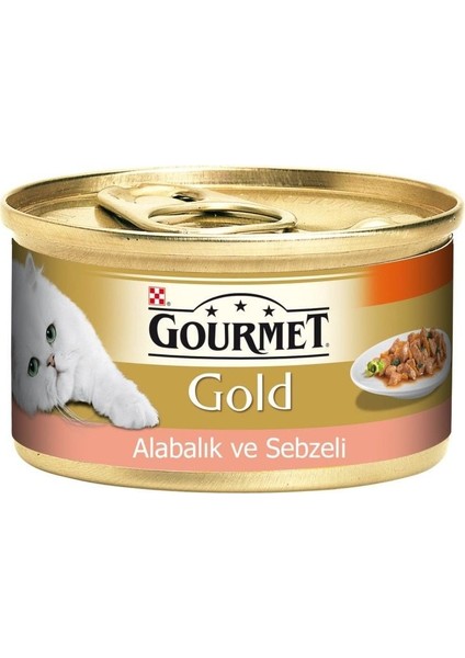 Alabalık ve Sebzeli Yetişkin Kedi Konservesi 85 gr