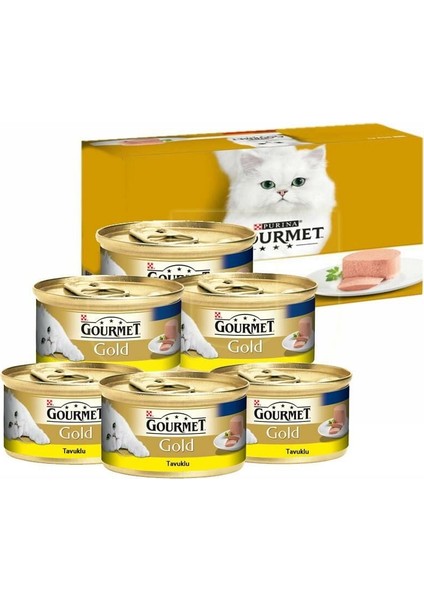 Kıyılmış Tavuklu Yetişkin Kedi Konservesi 6X85 gr