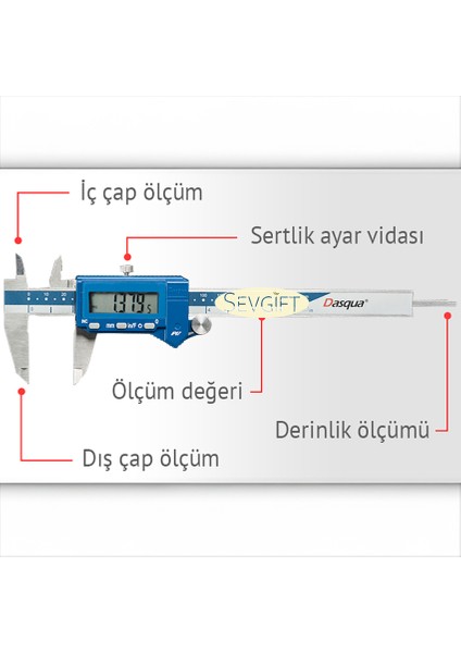 2015-1005 IP67 Korumalı Dijital Kumpas