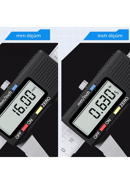 KMP200 Dijital Kumpas 0-200 mm 0,01 mm Hassasiyet