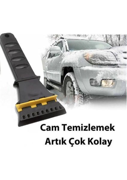 Luti Concept Oto Araba Araç Kar Buz Temizleyici Buz Kazıyıcı Kırıcı Cam Temizleyici Özel Silikon Uçlu Temizleyici Kış Kar Buz Kazıyıcı Temizleyici  1 Adet