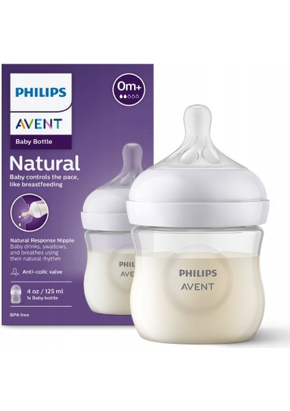 Philips Avent Natural Response Pp Biberon 0 AY+125ML SCY900/01