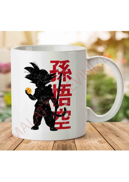 1-1358 Dragon Ball Get All Seven Iki Tarafı Baskılı Kupa Bardak