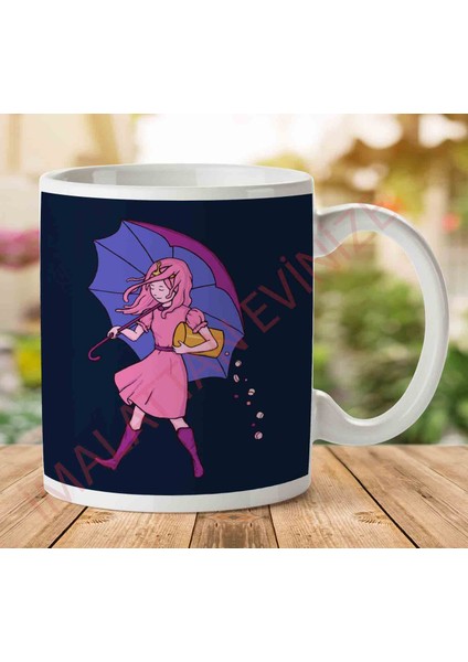 1-742 Adventure Time Princess Bubblegum Candy Girl Iki Tarafı Baskılı Kupa Bardak