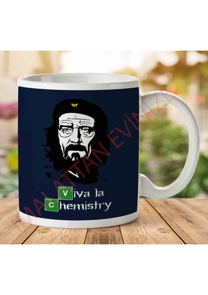 1-2239 Viva La Chemistry Breaking Bad Che Guevara Iki Tarafı Baskılı Kupa Bardak