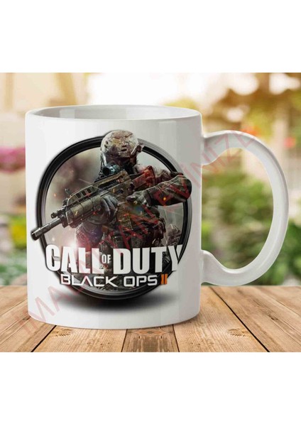 1-1698 Call Of Duty Iki Tarafı Baskılı Kupa Bardak