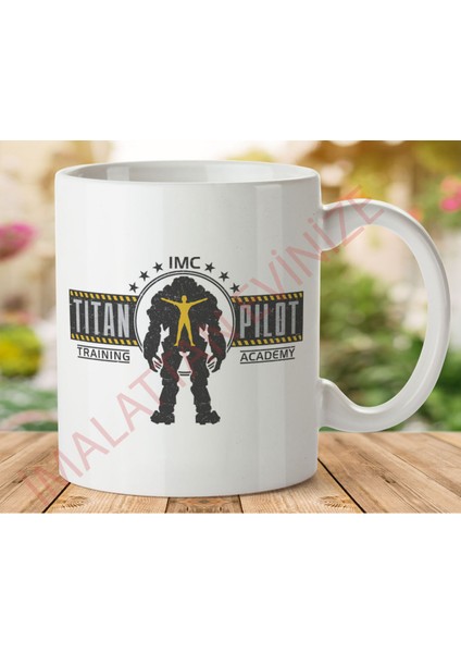 1-695 Titan Pilot Eğitim Akademisi Titanfall Iki Tarafı Baskılı Kupa Bardak