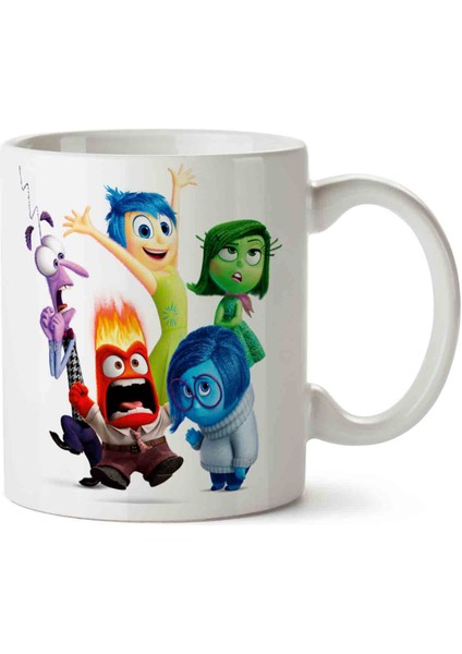 Inside Out 2 Iki Tarafı Baskılı Kupa Bardak