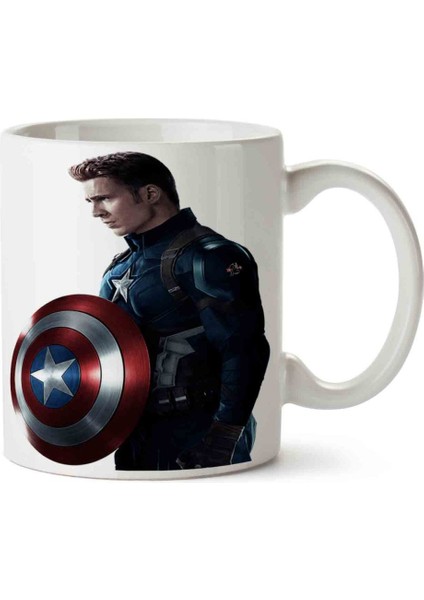 Captain America 2 Iki Tarafı Baskılı Kupa Bardak