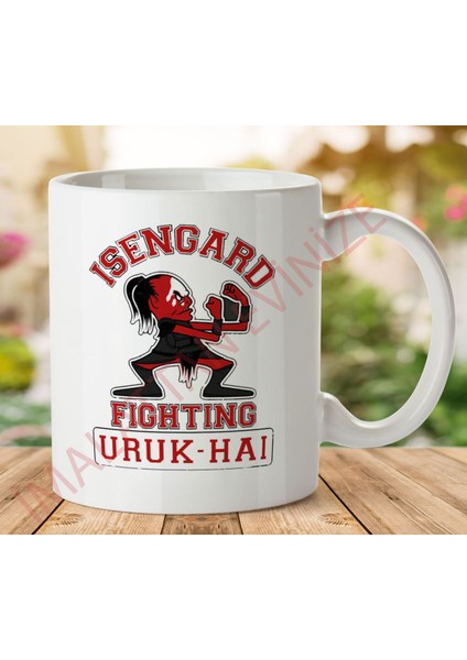 Isengard Dövüş Uruk Hai Yüzüklerin Efendisi Iki Tarafı Baskılı Kupa Bardak