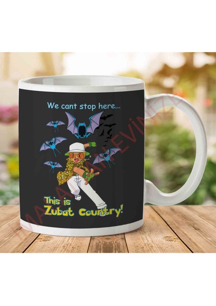 1-1726 Pokemon Fear And Loathing In Las Vegas Zubat Country Hunter S Thompson Iki Tarafı Baskılı Kupa Bardak