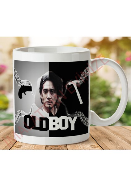 1-354 Old Boy Iki Tarafı Baskılı Kupa Bardak