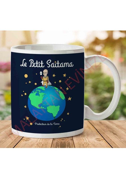 1-1503 Le Petit Saitama Protector Of The World One Punch Man Iki Tarafı Baskılı Kupa Bardak