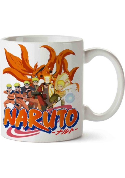 Naruto Evolution Iki Tarafı Baskılı Kupa Bardak